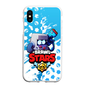 Чехол для iPhone XS Max матовый с принтом BRAWL STARS 8-BIT в Тюмени, Силикон | Область печати: задняя сторона чехла, без боковых панелей | 8 bit | 8 бит. | 8bit | 8бит | android | brawl stars | colt | crow | games | leon | penny | poco | shelly | spike | wanted | брав | бравл старс | звезды | игры | мобильные игры | старс