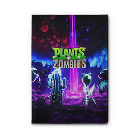 Обложка для автодокументов с принтом PLANTS VS.ZOMBIES в Тюмени, натуральная кожа |  размер 19,9*13 см; внутри 4 больших “конверта” для документов и один маленький отдел — туда идеально встанут права | Тематика изображения на принте: garden warfare | plants | plants vs. zombies | plants vs. zombies: garden warfare | popcap | zombies | кактус | картошка | подсолнух | растения против зомби | сад