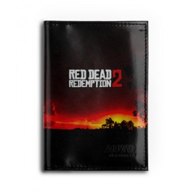 Обложка для автодокументов с принтом RDR 2 в Тюмени, натуральная кожа |  размер 19,9*13 см; внутри 4 больших “конверта” для документов и один маленький отдел — туда идеально встанут права | Тематика изображения на принте: arthur morgan | cowboy | online | red dead online | red dead redemption 2 | rockstar games | wild west | артур морган | бандит | вестерн | винтовка | дикий запад | ковбой | рокстар