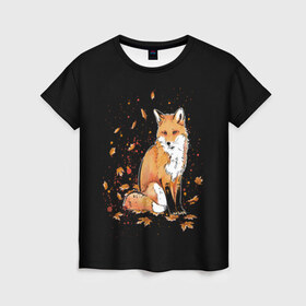Женская футболка 3D с принтом FOX в Тюмени, 100% полиэфир ( синтетическое хлопкоподобное полотно) | прямой крой, круглый вырез горловины, длина до линии бедер | 20 | 2020 | animal | animals | forest | fox | redhead | животное | животные | зима | лес | лис | лиса | лисица | новый год | рыжая | фыр