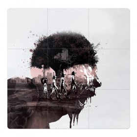 Магнитный плакат 3Х3 с принтом Walking Dead [1] в Тюмени, Полимерный материал с магнитным слоем | 9 деталей размером 9*9 см | 