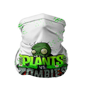 Бандана-труба 3D с принтом Plants vs. Zombies в Тюмени, 100% полиэстер, ткань с особыми свойствами — Activecool | плотность 150‒180 г/м2; хорошо тянется, но сохраняет форму | plants vs. zombies | зомби | игра | компьютерная игра | против | растения | растения против зомби