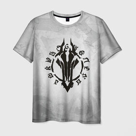 Мужская футболка 3D с принтом Darksiders в Тюмени, 100% полиэфир | прямой крой, круглый вырез горловины, длина до линии бедер | ад | ангелы | апокалипсис | демоны | дьяволы | знаки | лого | логотип | орда | раздор
