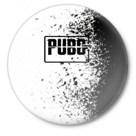 Значок с принтом PUBG. в Тюмени,  металл | круглая форма, металлическая застежка в виде булавки | playerunknowns battlegrounds | pubg | игра | шутер