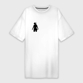 Платье-футболка хлопок с принтом PUBG. в Тюмени,  |  | playerunknowns battlegrounds | pubg | игра | шутер