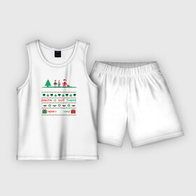 Детская пижама с шортами хлопок с принтом X files в Тюмени,  |  | i want to believe | malder | new year | scally | x files | xmas | новый год