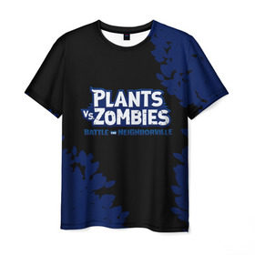 Мужская футболка 3D с принтом Plants vs. Zombies в Тюмени, 100% полиэфир | прямой крой, круглый вырез горловины, длина до линии бедер | battle | game | plants vs zombies | plants vs zombies battle for neighborville | zombie | битва | битва за нейборвиль | зомби | игра | надпись | растения | растения против зомби