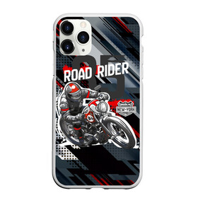 Чехол для iPhone 11 Pro Max матовый с принтом Road Rider Мотоциклист в Тюмени, Силикон |  | moto | motobike | road rider | гонка | гонщик | мото | мотоцикл | мотоциклист