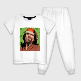 Детская пижама хлопок с принтом The Big Lebowski в Тюмени, 100% хлопок |  брюки и футболка прямого кроя, без карманов, на брюках мягкая резинка на поясе и по низу штанин
 | dude | the big lebowski | большой лебовски