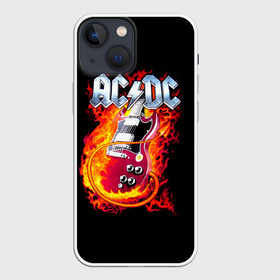 Чехол для iPhone 13 mini с принтом AC DC в Тюмени,  |  | ac dc | acdc | acdc ас дс | австралийская | ангус янг | асдс | блюз | группа | крис слэйд | метал | молния | музыка | певцы | рок | рок н ролл | стиви янг | хард | хардрок | эксл роуз
