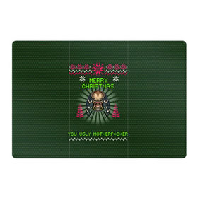 Магнитный плакат 3Х2 с принтом Predator в Тюмени, Полимерный материал с магнитным слоем | 6 деталей размером 9*9 см | christmas | new year | predator | новый год | рождество | хищник