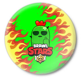 Значок с принтом Brawl Stars в Тюмени,  металл | круглая форма, металлическая застежка в виде булавки | brawl | brawl stars | stars | бравл | бравл старс | браво старс | игра | компьютерная | онлайн | старс