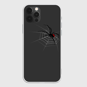 Чехол для iPhone 12 Pro Max с принтом Паук в Тюмени, Силикон |  | Тематика изображения на принте: animal | animals | poison | spider | venom | вдова | животные | каракурт | паук | паутина | паучок | черная | черная вдова | яд