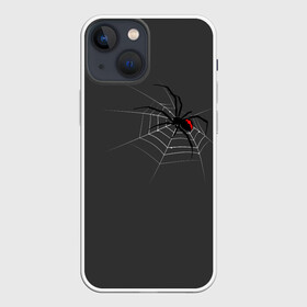 Чехол для iPhone 13 mini с принтом Паук в Тюмени,  |  | animal | animals | poison | spider | venom | вдова | животные | каракурт | паук | паутина | паучок | черная | черная вдова | яд