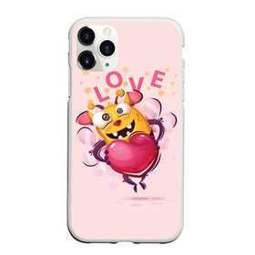 Чехол для iPhone 11 Pro матовый с принтом LOVE в Тюмени, Силикон |  | bee | bright | cool | funny | heart | веселый | забавный | прикольный | пчелка | сердце | яркий
