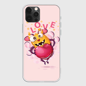 Чехол для iPhone 12 Pro Max с принтом LOVE в Тюмени, Силикон |  | bee | bright | cool | funny | heart | веселый | забавный | прикольный | пчелка | сердце | яркий