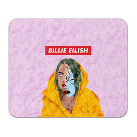 Коврик для мышки прямоугольный с принтом BILLIE EILISH в Тюмени, натуральный каучук | размер 230 х 185 мм; запечатка лицевой стороны | Тематика изображения на принте: bad guy | billie | eilish | ocean eyes | айлиш | билли | девушка | певица | эйлиш