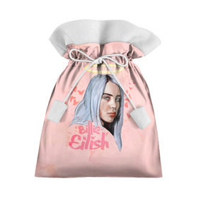 Подарочный 3D мешок с принтом BILLIE EILISH в Тюмени, 100% полиэстер | Размер: 29*39 см | bad guy | billie | eilish | ocean eyes | айлиш | билли | девушка | певица | эйлиш