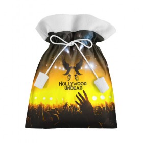 Подарочный 3D мешок с принтом HOLLYWOOD UNDEAD в Тюмени, 100% полиэстер | Размер: 29*39 см | charlie scene | danny | funny man | hollywood undead | j dog | johnny 3 tears | logo | music | rock | альтернатива | металл | музыка | музыкальный | рок