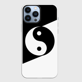 Чехол для iPhone 13 Pro Max с принтом Инь   янь (1) в Тюмени,  |  | black | signs | white. | ying   yang | белый | знаки | инь   янь | чёрный
