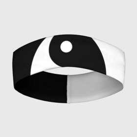 Повязка на голову 3D с принтом Инь   янь (1) в Тюмени,  |  | Тематика изображения на принте: black | signs | white. | ying   yang | белый | знаки | инь   янь | чёрный