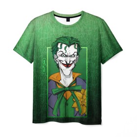 Мужская футболка 3D с принтом Джокер в Тюмени, 100% полиэфир | прямой крой, круглый вырез горловины, длина до линии бедер | batman | dc | dc джокер | detective comics | harley | joker | shtatjoker | the joker | бетмен | джокер | злодей | харли