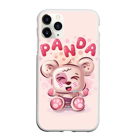 Чехол для iPhone 11 Pro Max матовый с принтом PANDA в Тюмени, Силикон |  | bear | bright | funny | panda | веселый | забавный | мишка | панда | прикольный | смешной | яркий