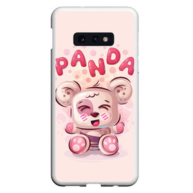 Чехол для Samsung S10E с принтом PANDA в Тюмени, Силикон | Область печати: задняя сторона чехла, без боковых панелей | bear | bright | funny | panda | веселый | забавный | мишка | панда | прикольный | смешной | яркий