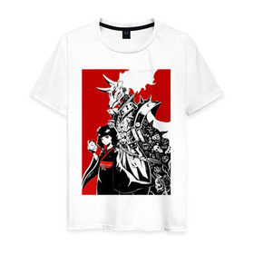 Мужская футболка хлопок с принтом Babymetal fan art в Тюмени, 100% хлопок | прямой крой, круглый вырез горловины, длина до линии бедер, слегка спущенное плечо. | heavy | japan | kawaii | metal | music | rock | кавай | метал | музыка | рок | хэви | япония
