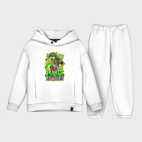 Детский костюм хлопок Oversize с принтом PLANTS VS ZOMBIES в Тюмени,  |  | plants and zombies | plants vs zombies | зомби | игры | растения | растения против зомби