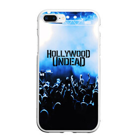 Чехол для iPhone 7Plus/8 Plus матовый с принтом HOLLYWOOD UNDEAD в Тюмени, Силикон | Область печати: задняя сторона чехла, без боковых панелей | charlie scene | danny | funny man | hollywood undead | j dog | johnny 3 tears | logo | music | rock | альтернатива | металл | музыка | музыкальный | рок