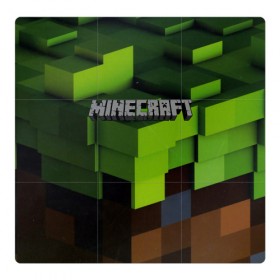 Магнитный плакат 3Х3 с принтом MINECRAFT в Тюмени, Полимерный материал с магнитным слоем | 9 деталей размером 9*9 см | Тематика изображения на принте: craft | creeper | dungeon | dungeons | earth | game | logo | mine | minecraft | mobile | online | дунгеонс | земля | зомби | игра | крипер | лого | майкрафт | майнкрафт | мобайл | онлайн | подземелье | подземелья