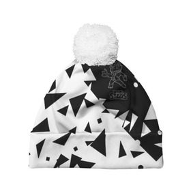 Шапка 3D c помпоном с принтом Brawl Stars в Тюмени, 100% полиэстер | универсальный размер, печать по всей поверхности изделия | Тематика изображения на принте: brawl | crow | game | leon | spike | stars | ворон | игра | леон | спайк