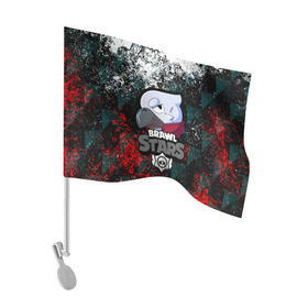 Флаг для автомобиля с принтом Brawl Stars CROW в Тюмени, 100% полиэстер | Размер: 30*21 см | android | brawl stars | crow | games | leon | mobile game | stars | ворон | игры | леон | мобильные игры