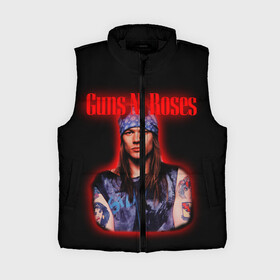 Женский жилет утепленный 3D с принтом Guns n roses + Спина в Тюмени,  |  | axl rose | geffen records | gnr | guns | rock | roses | slash | гансы | пистолеты | розы | рок | слеш | эксл роуз