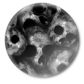 Значок с принтом Черепа в Тюмени,  металл | круглая форма, металлическая застежка в виде булавки | skull | гот | готика | кости | костлявые | костлявый | неживое | неживой | неживые | нежить | скелет | скелетон | скелетоны | скелеты | череп | черепа | черепки | черепком | черепок | черепом | черепы
