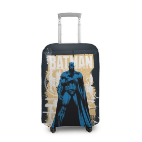 Чехол для чемодана 3D с принтом Batman в Тюмени, 86% полиэфир, 14% спандекс | двустороннее нанесение принта, прорези для ручек и колес | bat man | batman | batman comics | caped crusader | dark knight | shtatbat | бетмен | брюс уэйн | бэт мен | бэтмен | тёмный рыцарь