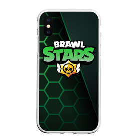 Чехол для iPhone XS Max матовый с принтом Brawl Stars в Тюмени, Силикон | Область печати: задняя сторона чехла, без боковых панелей | Тематика изображения на принте: brawl | bs | clash line | fails | funny | leon | moments | stars | supercell | tick | бой | босс | бравл | броубол | бс | драка | звезд | осада | поззи | сейф | старс | цель