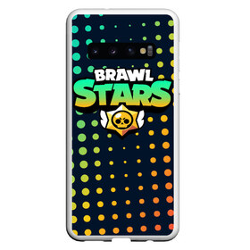 Чехол для Samsung Galaxy S10 с принтом Brawl Stars в Тюмени, Силикон | Область печати: задняя сторона чехла, без боковых панелей | Тематика изображения на принте: brawl | bs | clash line | fails | funny | leon | moments | stars | supercell | tick | бой | босс | бравл | броубол | бс | драка | звезд | осада | поззи | сейф | старс | цель