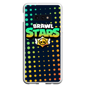 Чехол для Samsung S10E с принтом Brawl Stars в Тюмени, Силикон | Область печати: задняя сторона чехла, без боковых панелей | Тематика изображения на принте: brawl | bs | clash line | fails | funny | leon | moments | stars | supercell | tick | бой | босс | бравл | броубол | бс | драка | звезд | осада | поззи | сейф | старс | цель