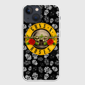 Чехол для iPhone 13 mini с принтом Guns n roses в Тюмени,  |  | axl rose | geffen records | gnr | guns | rock | roses | slash | гансы | пистолеты | розы | рок | слеш | эксл роуз