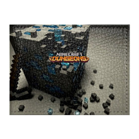 Обложка для студенческого билета с принтом Minecraft Dungeons в Тюмени, натуральная кожа | Размер: 11*8 см; Печать на всей внешней стороне | craft | creeper | dungeon | dungeons | earth | game | logo | mine | minecraft | minecraft dungeons | mobile | online | земля | игра | крипер | лого | майкрафт | майнкрафт | мобайл | онлайн | подземелье