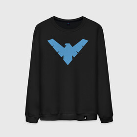 Мужской свитшот хлопок с принтом Nightwing в Тюмени, 100% хлопок |  | batman | nightwing | shtatbat | бетмен | бэтмен | найтвинг