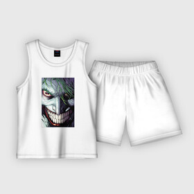 Детская пижама с шортами хлопок с принтом Joker в Тюмени,  |  | joker | shtatjoker | артур флек | джокер | жокир