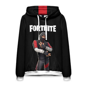 Мужская толстовка 3D с принтом FORTNITE IKONIK (КАПЮШОН) в Тюмени, 100% полиэстер | двухслойный капюшон со шнурком для регулировки, мягкие манжеты на рукавах и по низу толстовки, спереди карман-кенгуру с мягким внутренним слоем. | Тематика изображения на принте: fnchap2 | fortnite | fortnite 2 | fortnite x | ikonik | marshmello | иконик | маршмелло | фортнайт | фортнайт 2 | фортнайт глава 2