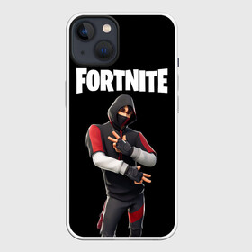 Чехол для iPhone 13 с принтом FORTNITE IKONIK (КАПЮШОН) в Тюмени,  |  | fnchap2 | fortnite | fortnite 2 | fortnite x | ikonik | marshmello | иконик | маршмелло | фортнайт | фортнайт 2 | фортнайт глава 2