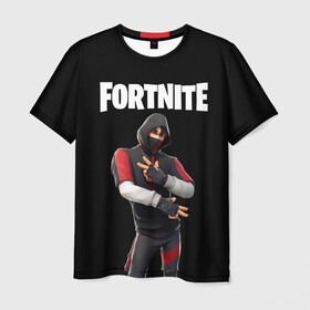 Мужская футболка 3D с принтом FORTNITE IKONIK (КАПЮШОН) в Тюмени, 100% полиэфир | прямой крой, круглый вырез горловины, длина до линии бедер | fnchap2 | fortnite | fortnite 2 | fortnite x | ikonik | marshmello | иконик | маршмелло | фортнайт | фортнайт 2 | фортнайт глава 2