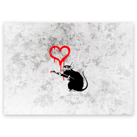 Поздравительная открытка с принтом BANKSY | БЭНКСИ | СЕРДЦЕ | LOVE в Тюмени, 100% бумага | плотность бумаги 280 г/м2, матовая, на обратной стороне линовка и место для марки
 | Тематика изображения на принте: banksy | heart | бэнкси | сердце