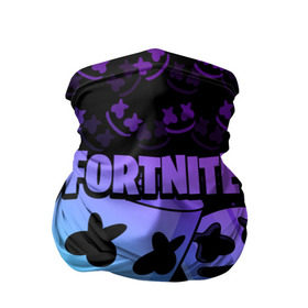 Бандана-труба 3D с принтом FORTNITE MARSHMELLO в Тюмени, 100% полиэстер, ткань с особыми свойствами — Activecool | плотность 150‒180 г/м2; хорошо тянется, но сохраняет форму | chapter 2 | fortnite | marshmello | диджей | игры | маршмэллоу | молоток | фортнайт