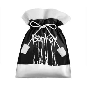 Подарочный 3D мешок с принтом Banksy в Тюмени, 100% полиэстер | Размер: 29*39 см | art | banksy | street | street art | арт | бэнкси | стрит | стрит арт